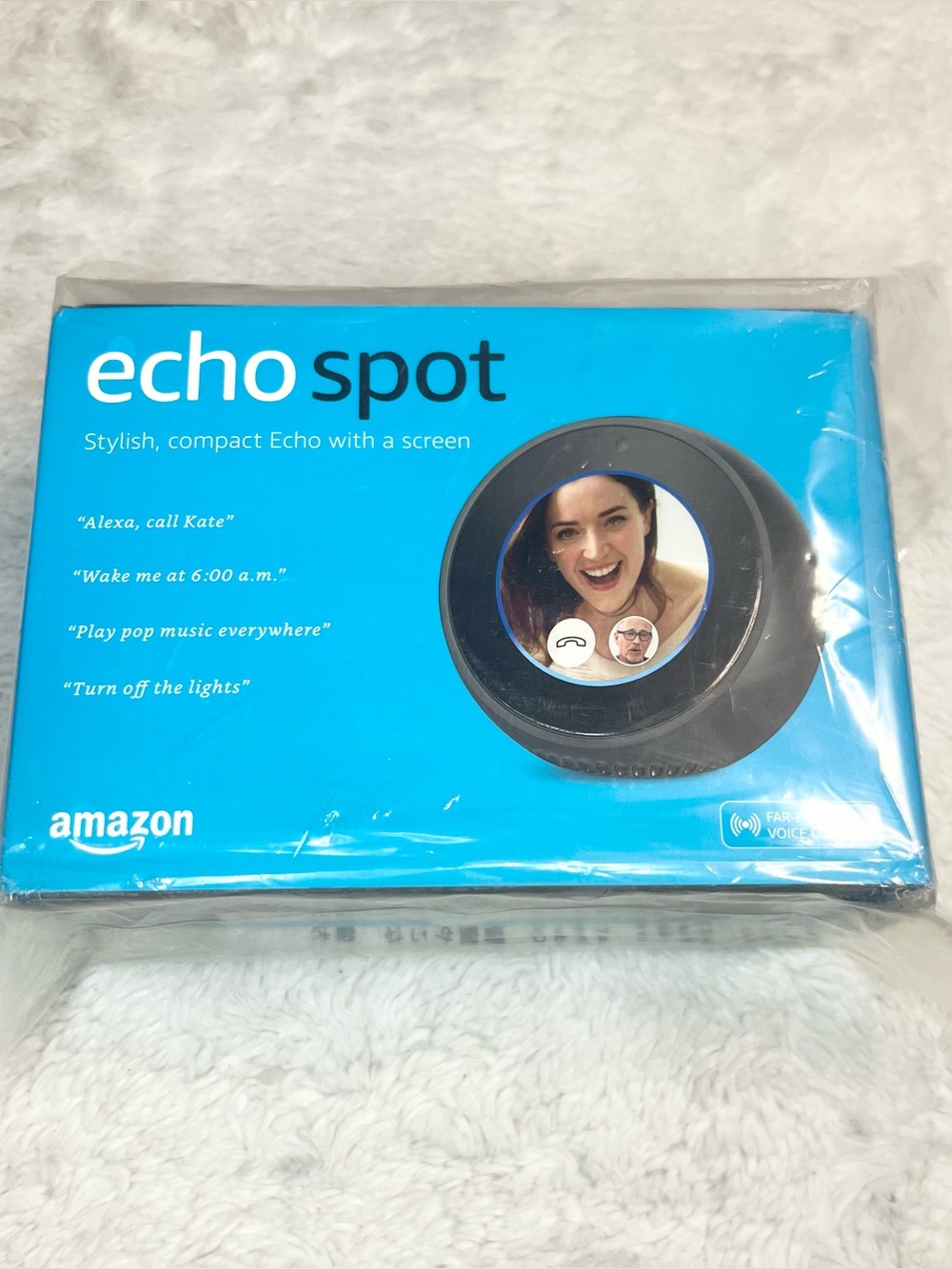 NEW Amazon Echo Spot - 1ST Gen w/ Screen, Smart Assistant, Alexa Voice Control